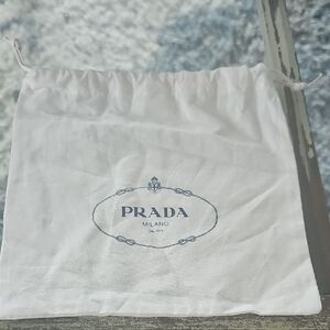 Prada White Drawstring Dust Bag